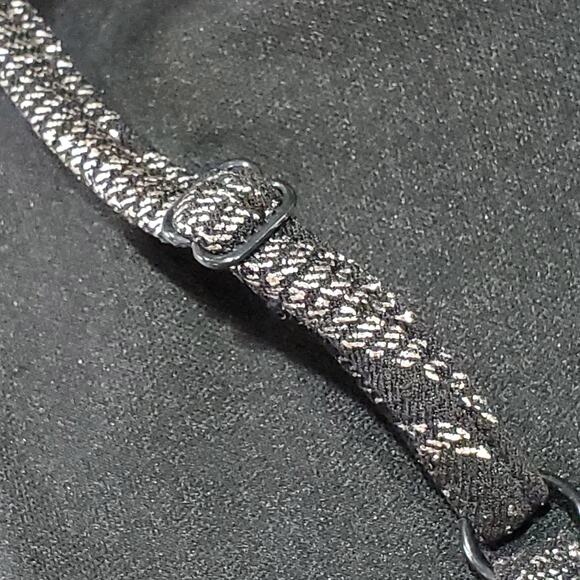 B Darlin Black Silver Spaghetti Strap Party Prom Dress Size 3/4 - Picture 8 of 9